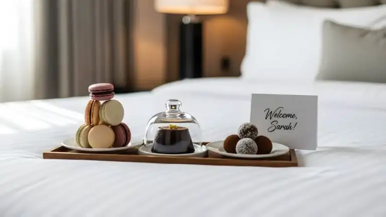 Boas Vindas para um hóspede