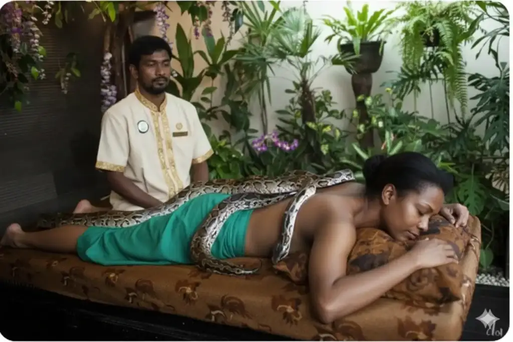Terapias Alternativas   Massagem Com Cobras