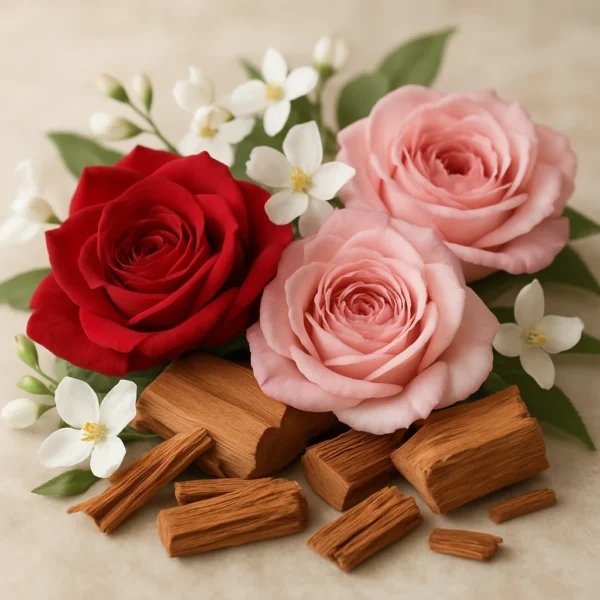 flores » Ocaszen Rosa, Jasmim e Sândalo