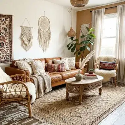 Sala No Estilo Boho