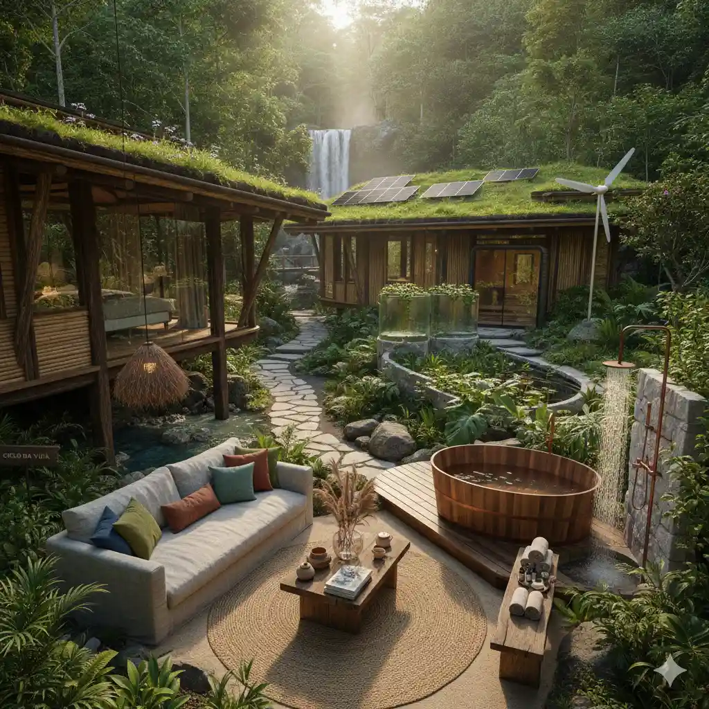 Pousada Ecológica Com Conforto E Sustentabilidade