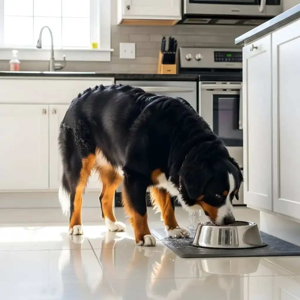 Cachorro-agua | Ocaszen | Equilíbrio De Corpo Casa E Consciência Cachorro Bebendo água
