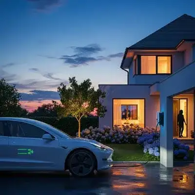 Carregador Para a Bateria De Um Carro Elétrico