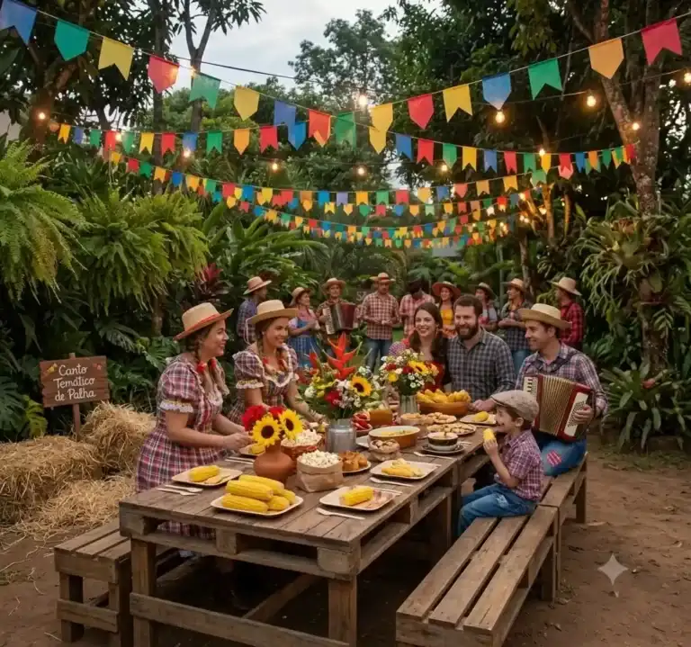 Festa Junina Com Decoração Sustentável