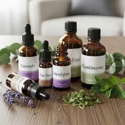 Frascos Com óleos Essenciais
