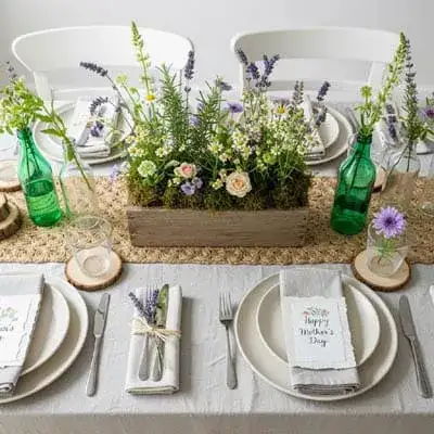 Mesa Arrumada Do Dia Das Mães