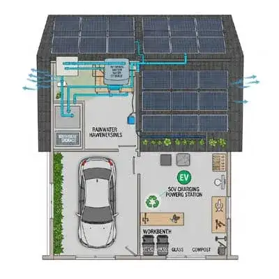 Planta Baixa Garagem Sustentável