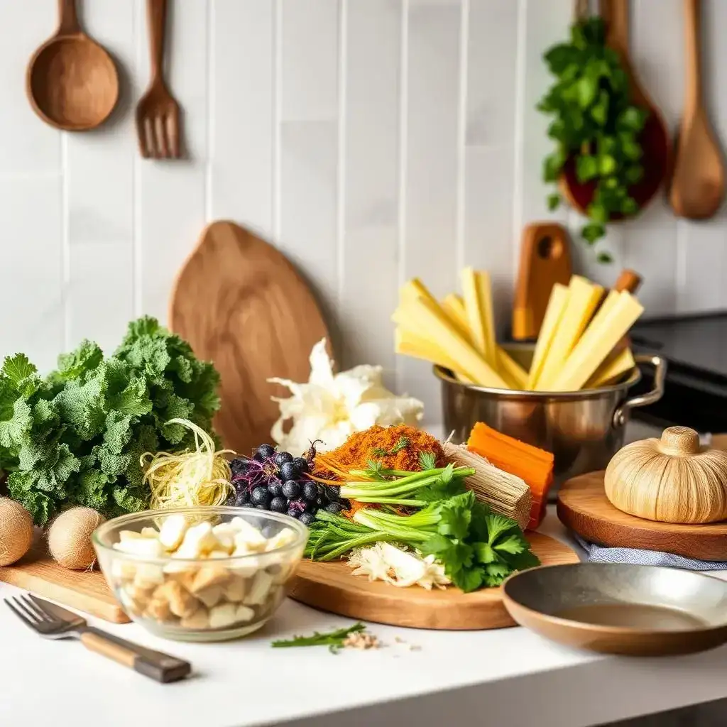 Mesa Com Vários Produtos Orgânicos Par Consumo