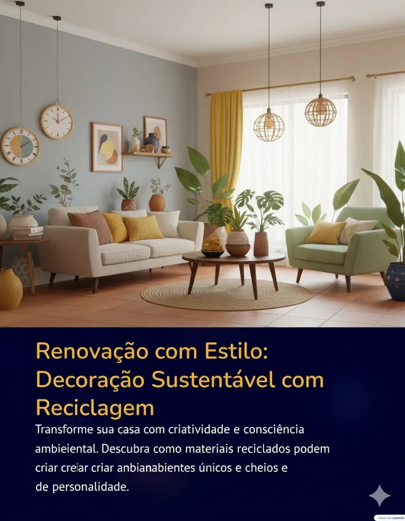 Sala Com Estilo E Sustentável