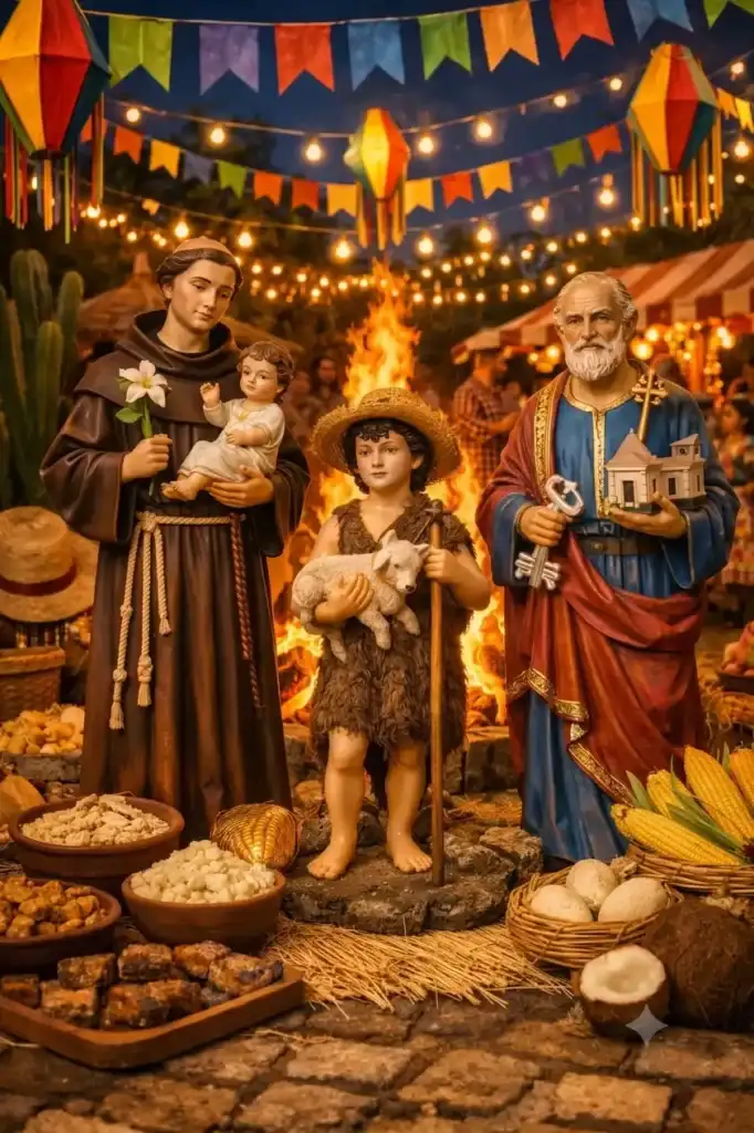 Festa-junina-santos | Ocaszen | Equilíbrio De Corpo Casa E Consciência Santos Padroeiros Da Festa Junina Santo Antonio São João E São Pedro
