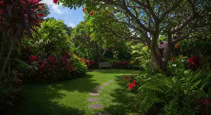 jardim tropical aberto