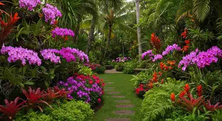 jardim tropical orquidea