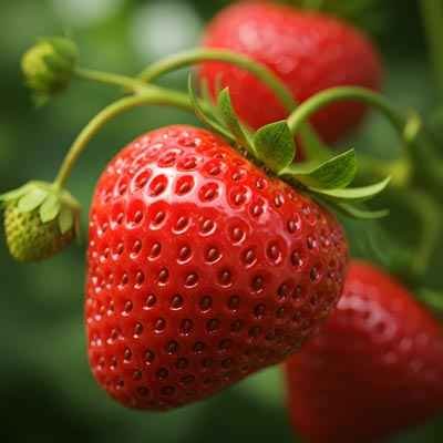 morango organico vermelho