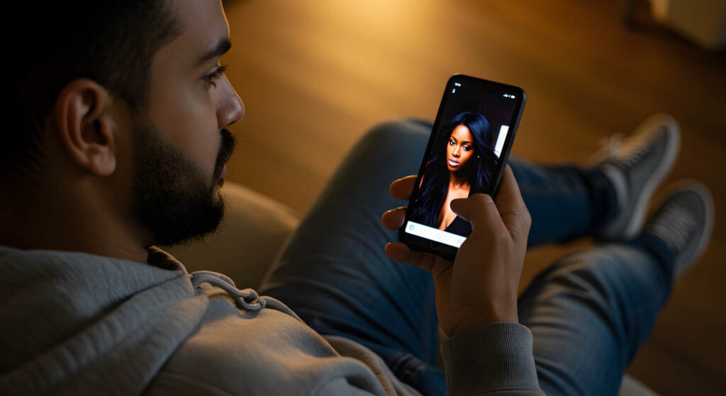 Pessoa Olhando O Celular