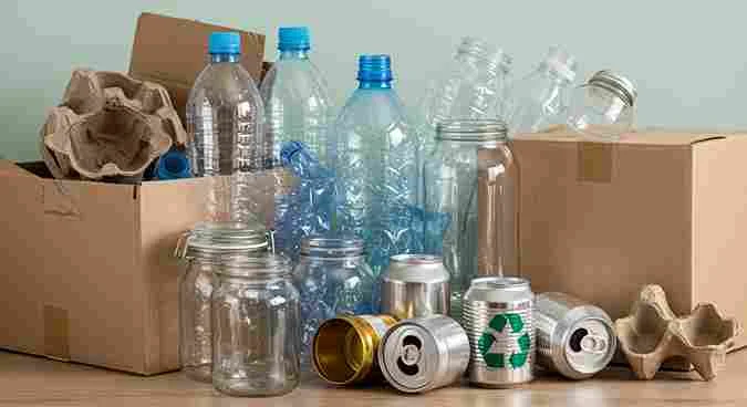 Reciclagem de garrafas plásticas