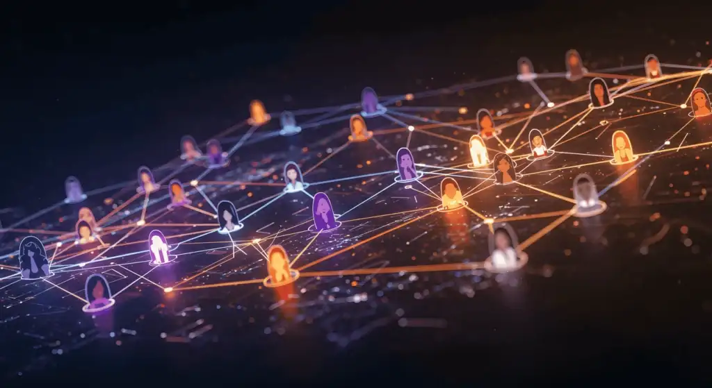 Diagrama Das Conexões Entre As Pessoas