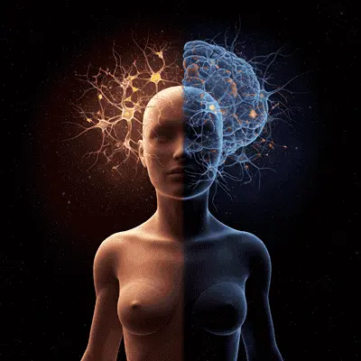 corpo-vontade | Ocaszen | Equilíbrio de Corpo, Casa e Consciência Figura de um corpo dividido entre racional e emocional