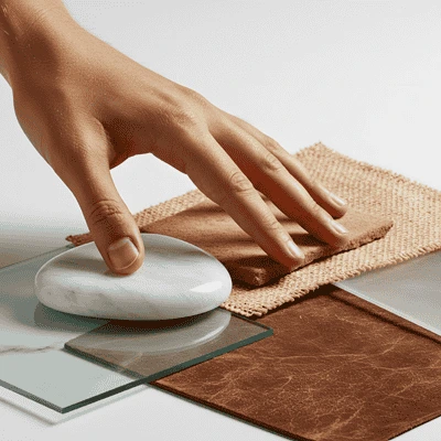 Diferença de textura dos materiais