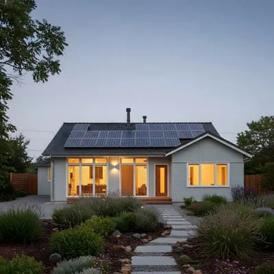 Casa-com-painel-solar | Ocaszen | Equilíbrio De Corpo Casa E Consciência Casa Com Painel Solar
