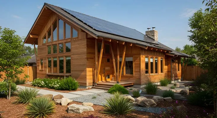 Casa Com Painel Solar