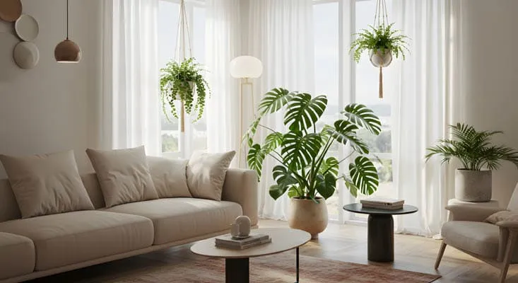 Sala Elegante Com Planta