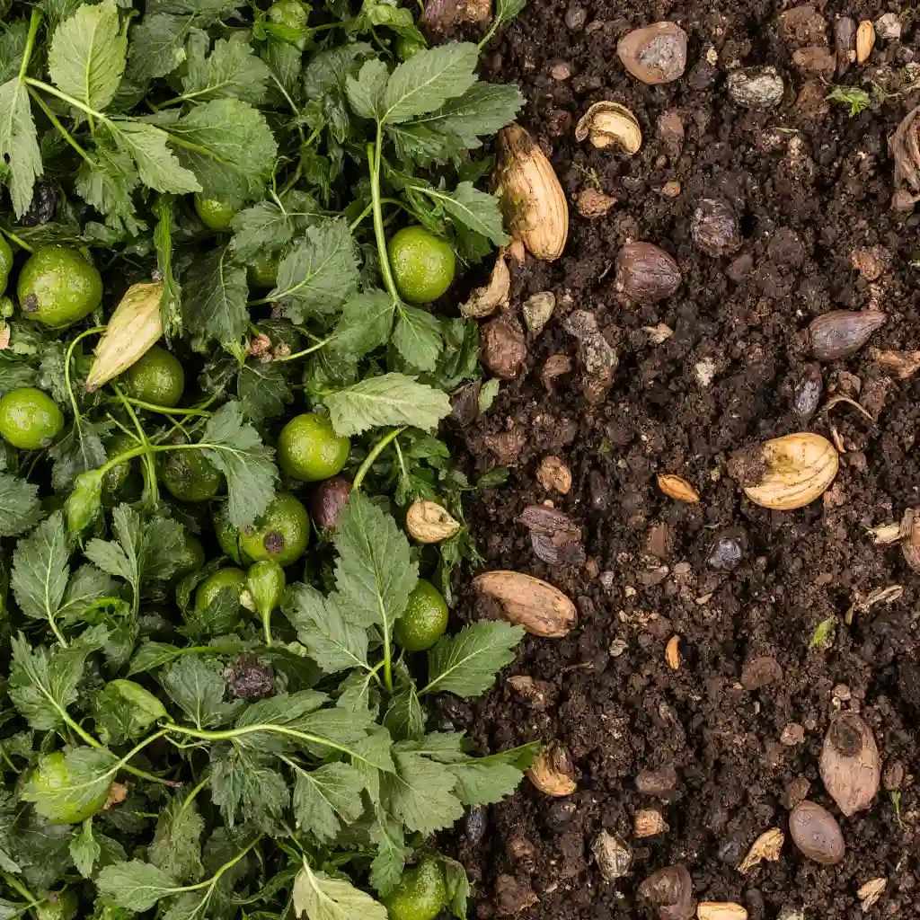 Kompostierung   Mischung Von Materialien