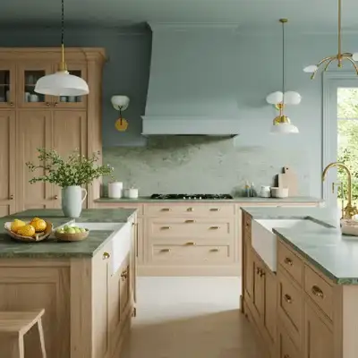 Cozinha Com Tons Da Natureza