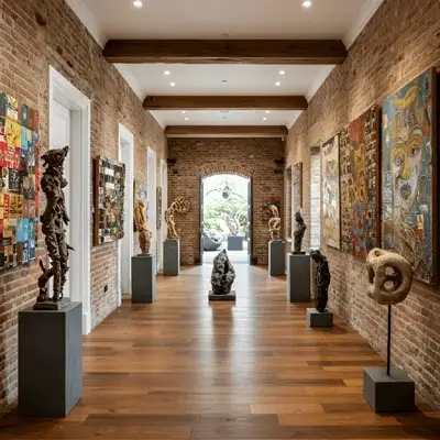 Esculturas  Na Entrada De Uma Casa 