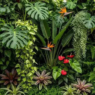 Jardim-de-planta-tropical | Ocaszen | Equilíbrio De Corpo Casa E Consciência Jardim De Planta Tropical