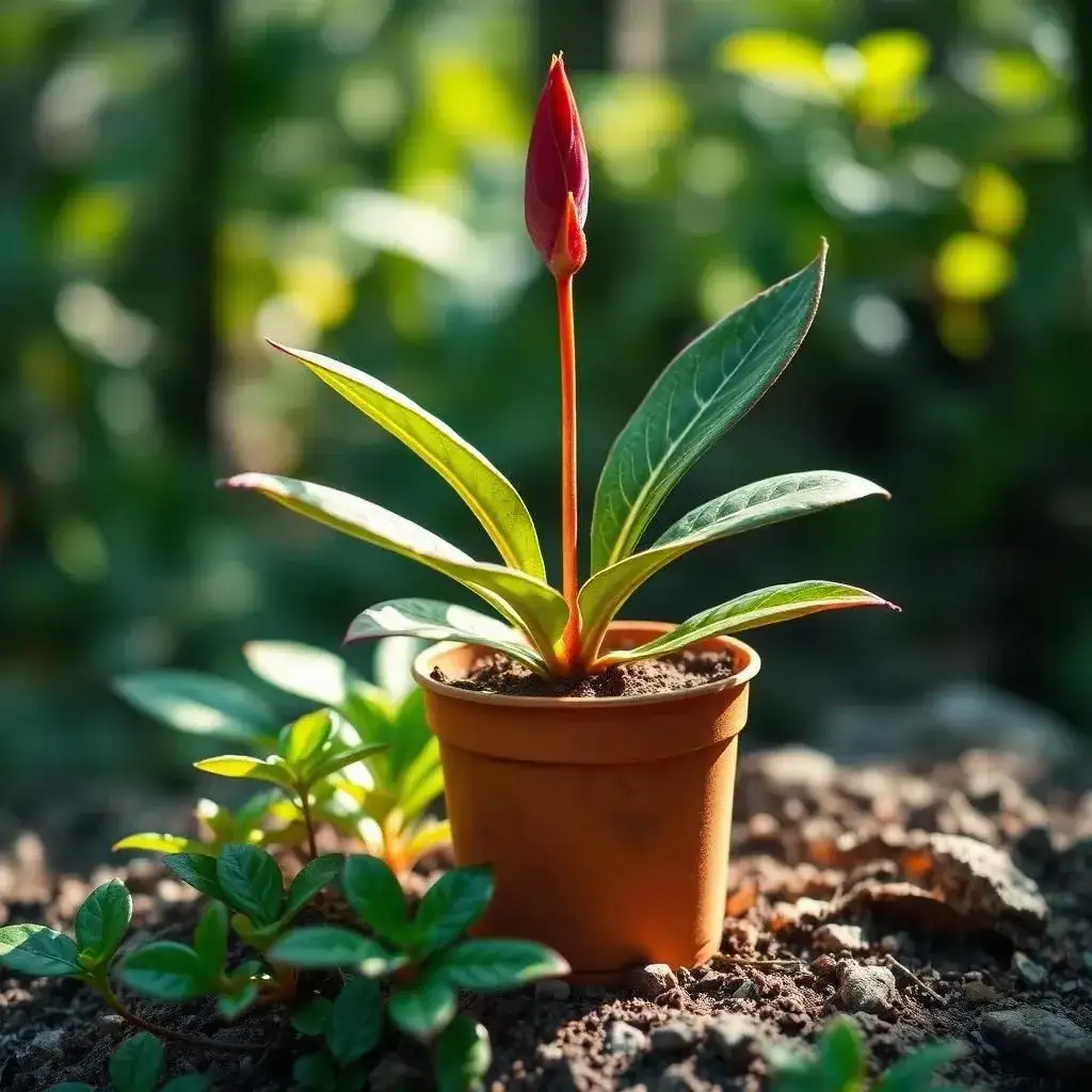 Plantas-tropicais | Ocaszen | Equilíbrio De Corpo Casa E Consciência Jardim Minimalista Com Planta Tropical