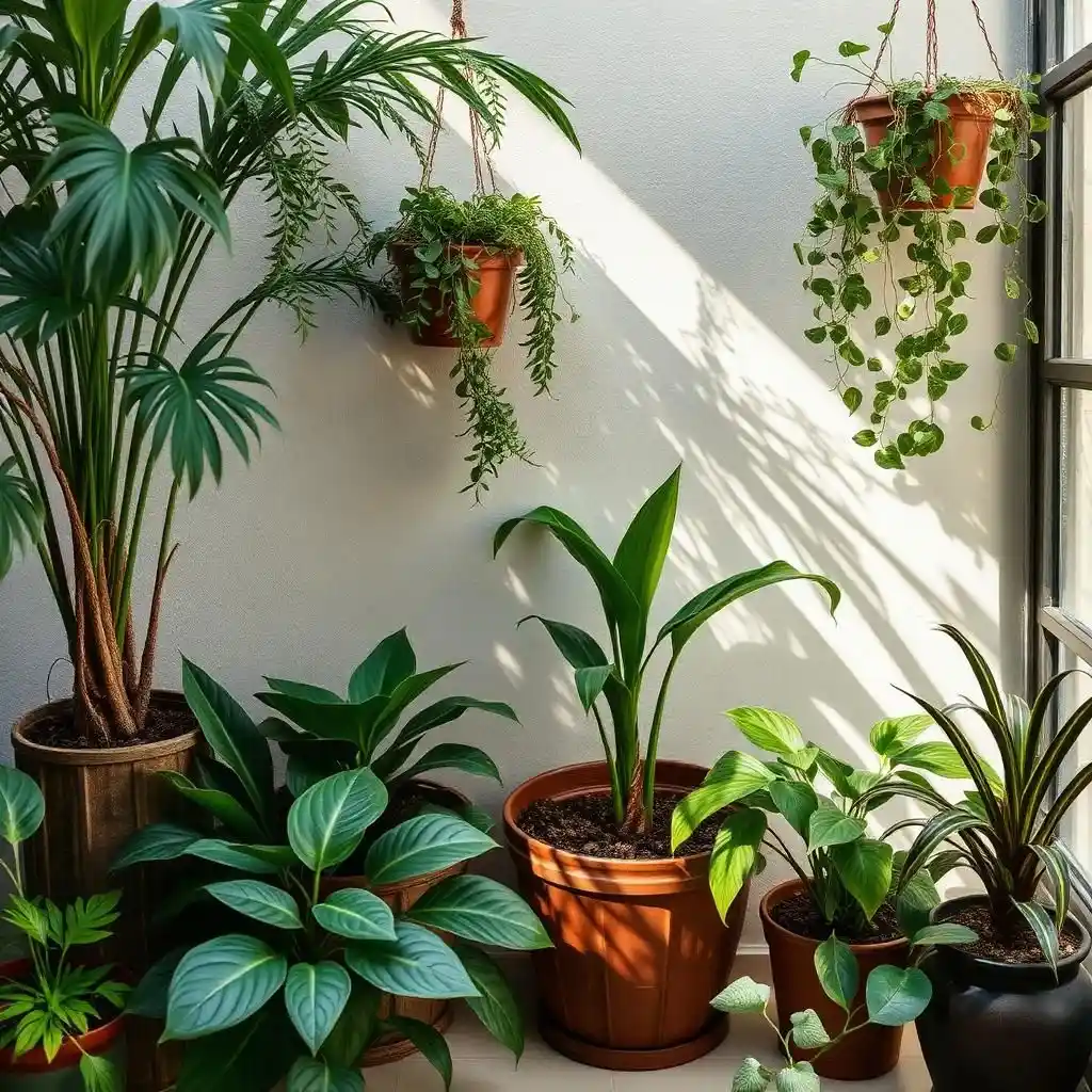 Varias-plantas-tropicais | Ocaszen | Equilíbrio De Corpo Casa E Consciência Varanda Com Plantas Tropicais