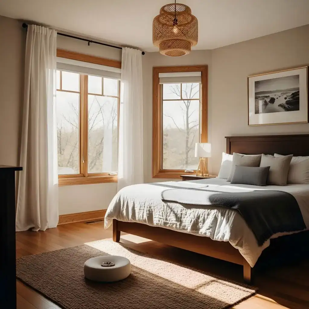 Quarto Com área De Meditação Para O Ano Novo