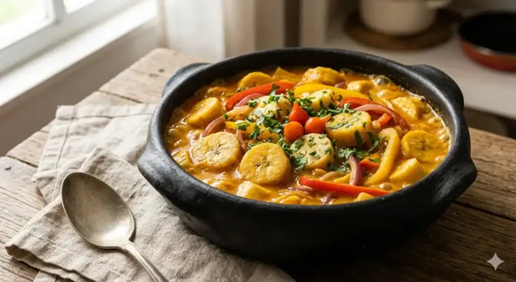 Moqueca de Banana-da-Terra com Palmito Pupunha
