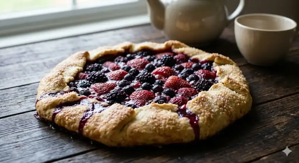 Galette Rústica de Frutas Vermelhas