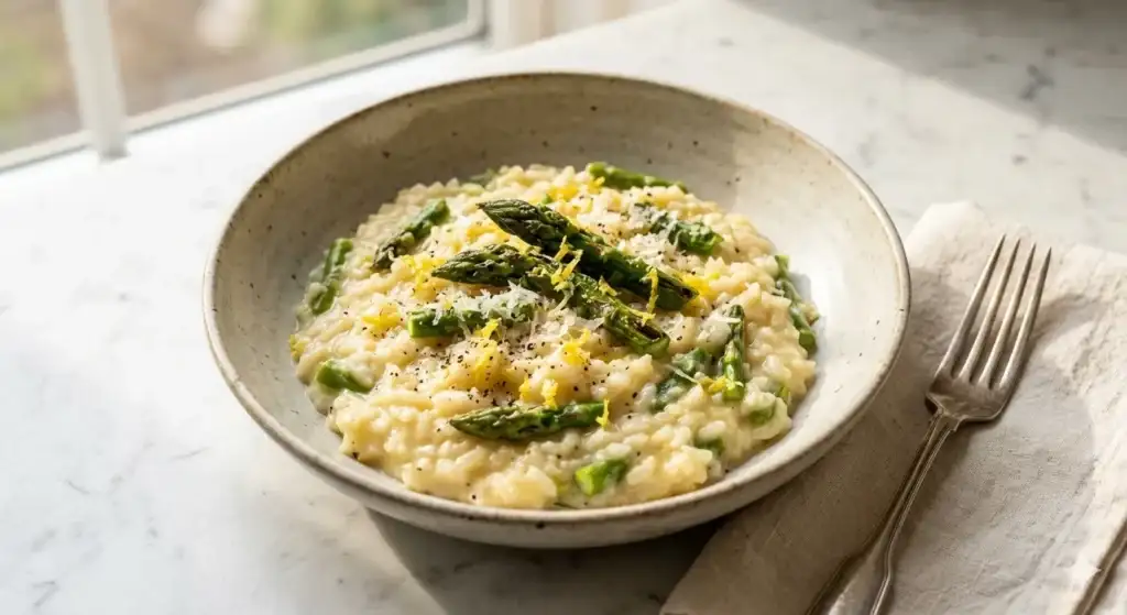 Risoto de Aspargos com Limão Siciliano