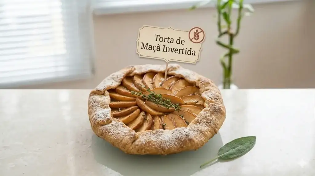 Torta de Maçã Invertida (Galette rústica)